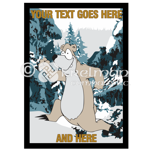 k1916-Bear-Running-Through-Snowy-Forest